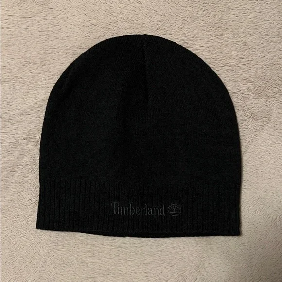Timberland Classic Black Knit Beenie - Picture 1 of 3